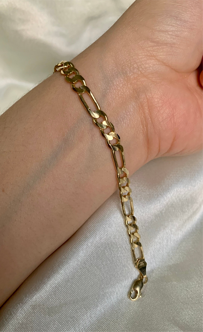 Pulso Fígaro 6mm (oro sólido 10k)